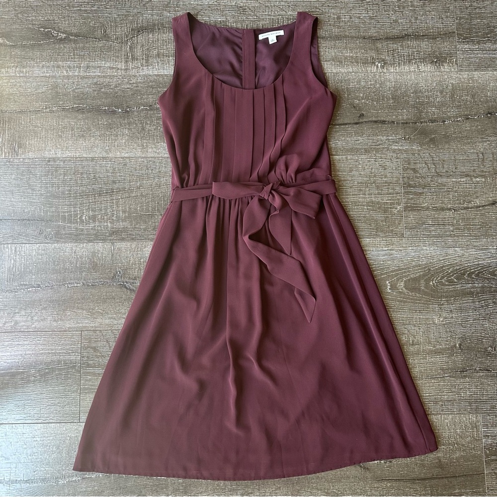 Banana Republic Women’s Pleated Fit & Flare Belted Midi Dress 12